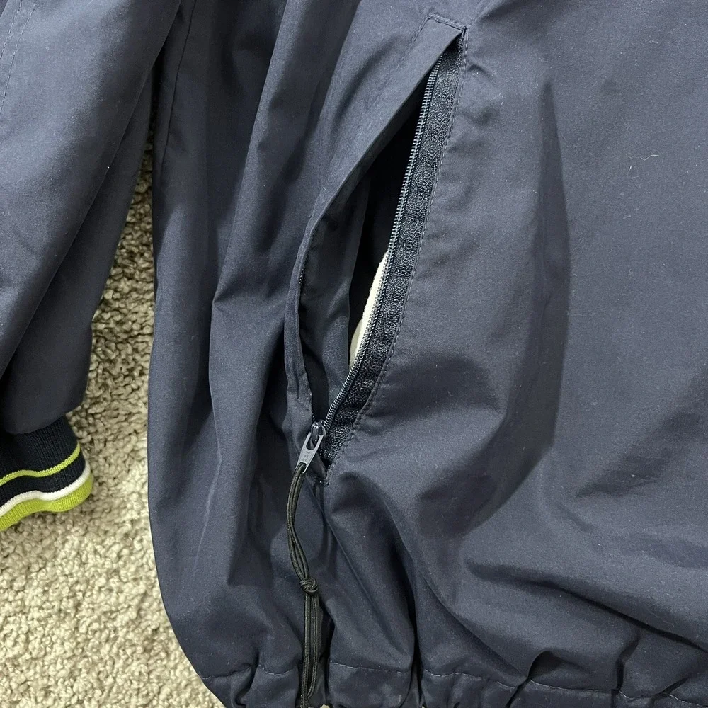 Vintage 90s Streetwear‎ Champion Jacket Mens XL Blue Green Windbreaker Pockets